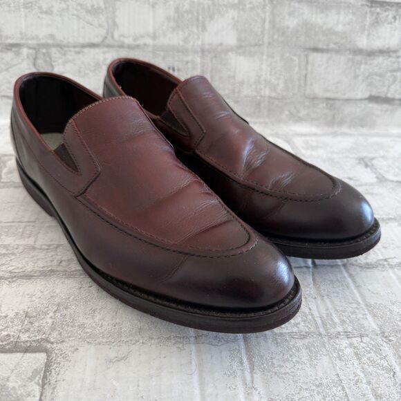 Allen Edmonds Dark Chili Leather Slip On Loafers Dress Shoes Sz 12 (No Insoles) main image 12